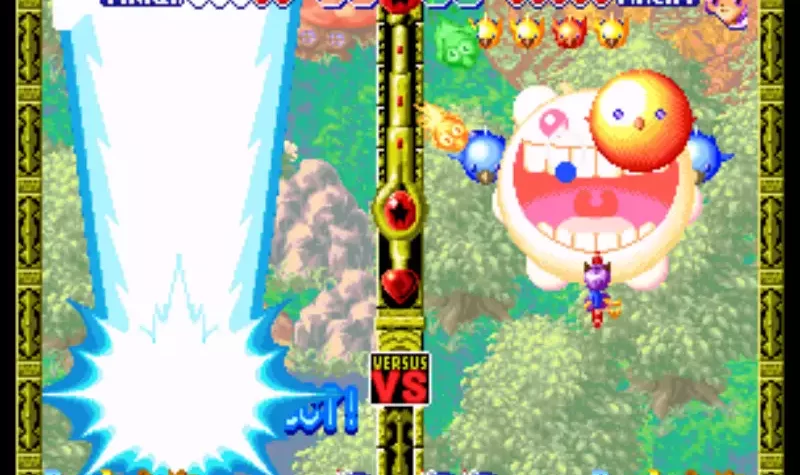 Сцена с персонажем Twinkle Star Sprites в бою