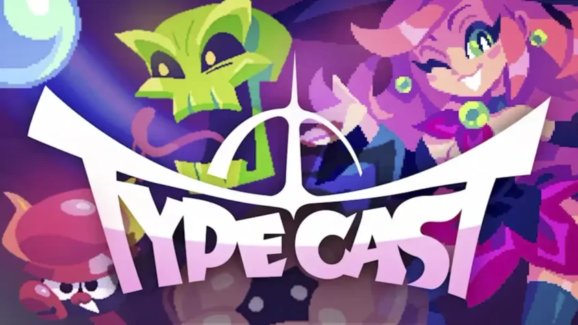 Typecast: Игра, которая заставит твою клавиатуру работать на износ Типичный постер для инди-игры с яркими персонажами и загадочными силами