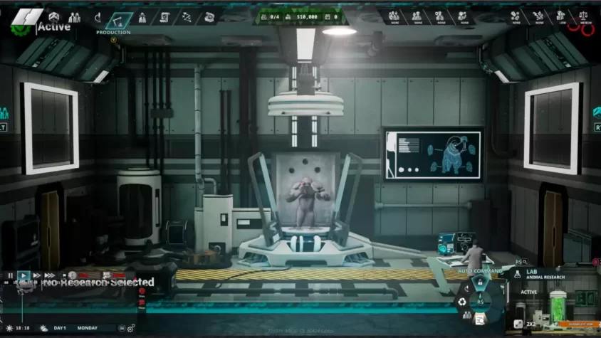 Процесс исследования в лаборатории Undead Inc.