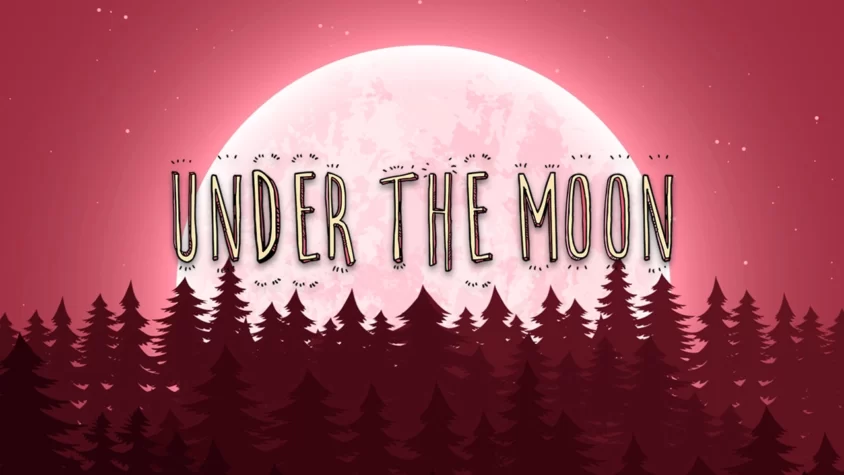 Under The Moon Обложка игры Under The Moon с лесом и луной