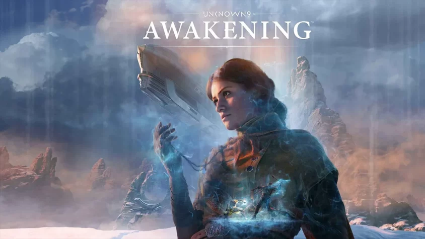 Unknown 9: Awakening – обложка Обложка игры Unknown 9: Awakening – героиня в загадочном мире, который явно не собирается быть дружелюбным