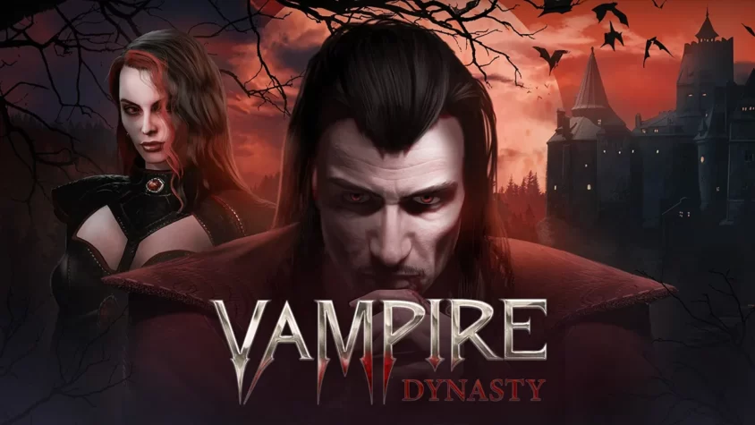 Обложка Vampire Dynasty Зловещая атмосфера и мистические персонажи игры Vampire Dynasty