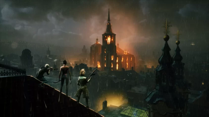 Вид на город в Vampire: The Masquerade - Bloodhunt