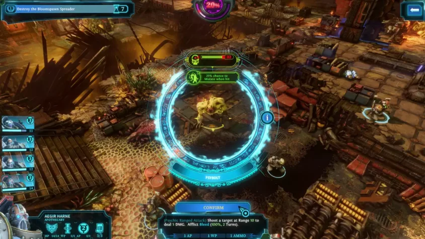 Бой с врагом в Warhammer 40,000: Chaos Gate - Daemonhunters