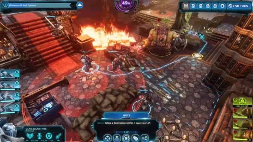 Выбор направления в бою в Warhammer 40,000: Chaos Gate - Daemonhunters