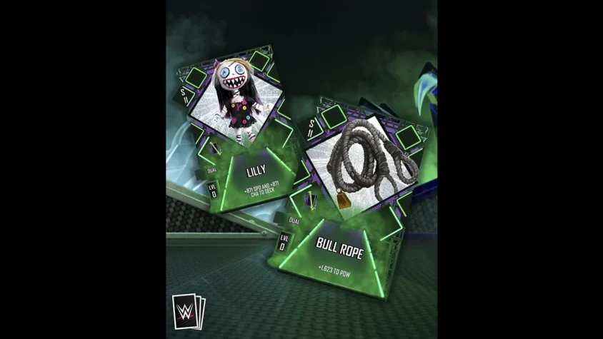 Карточки с персонажами WWE SuperCard