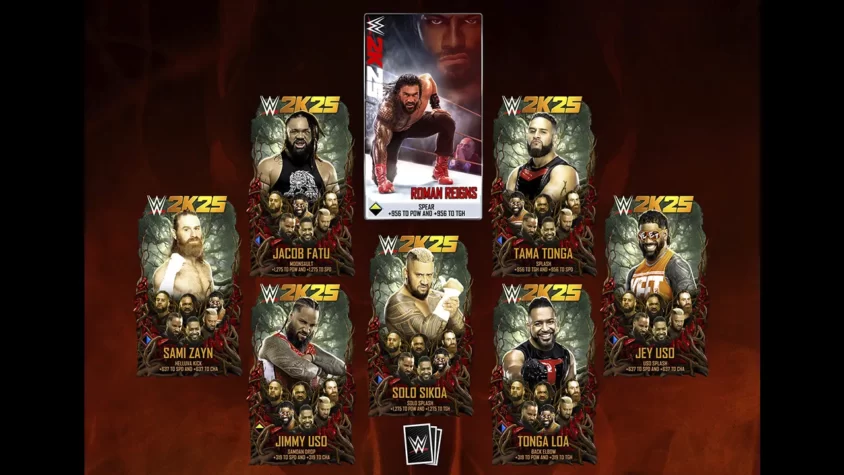 Карточки суперзвезд WWE 2K25