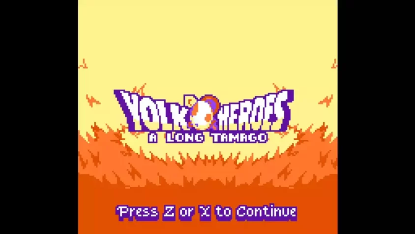 Старт экрана игры Yolk Heroes: A Long Tamago