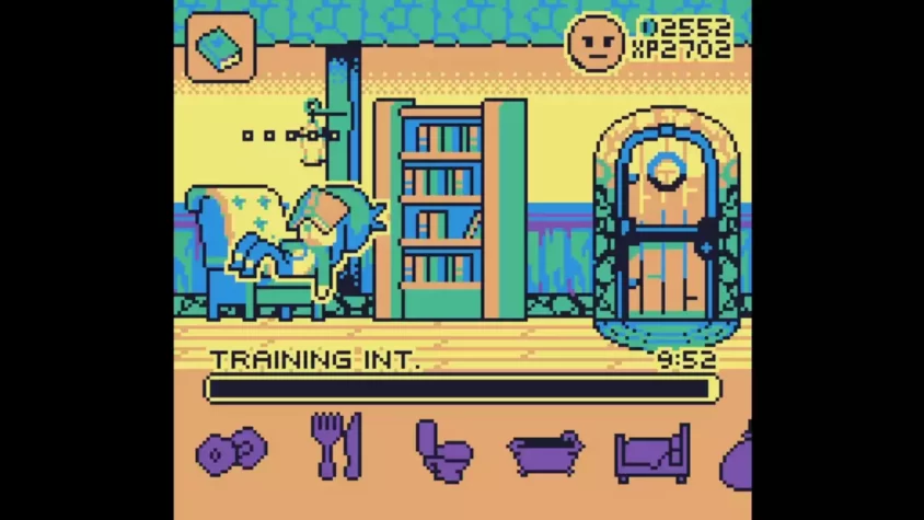 Чтение книги для повышения интеллекта в Yolk Heroes: A Long Tamago
