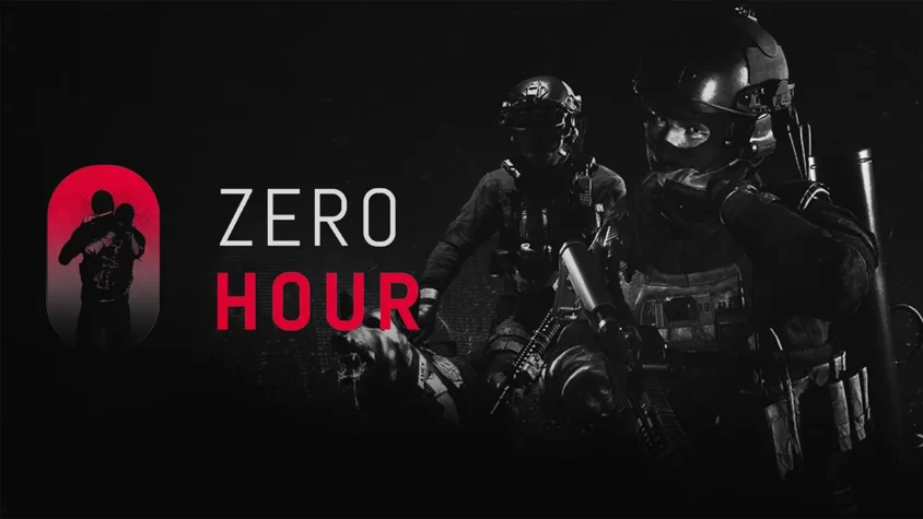 Обложка игры Zero Hour с персонажами в военной экипировке