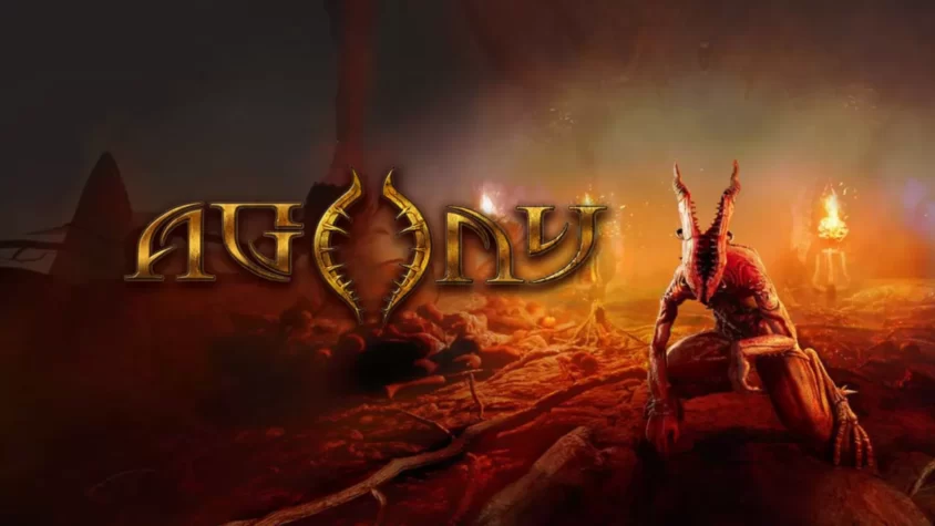 Обложка игры Agony, мир страданий и ужаса