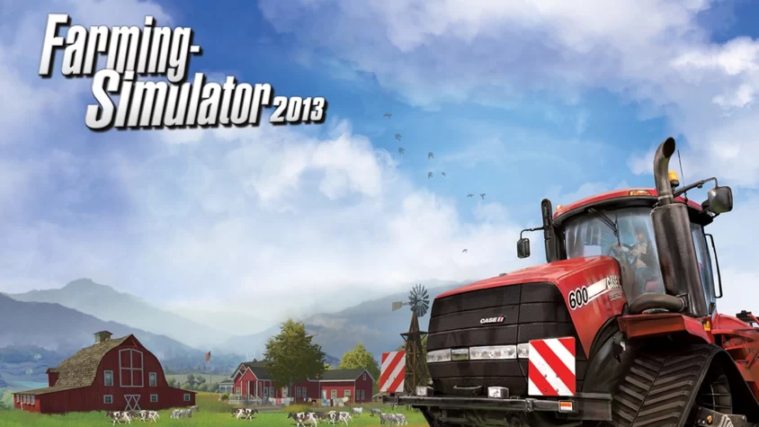 Agricultural Simulator 2013 — всё о тракторе, коровах и бесконечных полях Обложка игры Agricultural Simulator 2013 — мир, где можно стать фермером и почувствовать себя великим аграрием