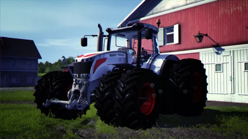 Трактор Massey Ferguson у дома — когда ты и твой трактор готовы к любым сельскохозяйственным подвигам