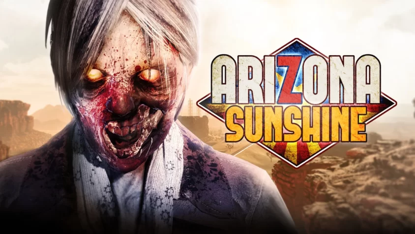 Arizona Sunshine: это не тот отпуск, о котором вы мечтали Обложка игры Arizona Sunshine с зомби, который явно не скучает