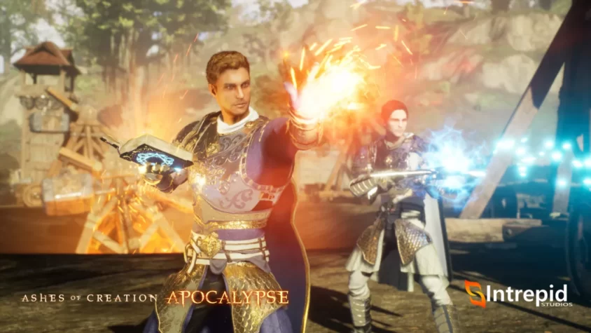 Персонажи игры Ashes of Creation Apocalypse используют магию для сражений