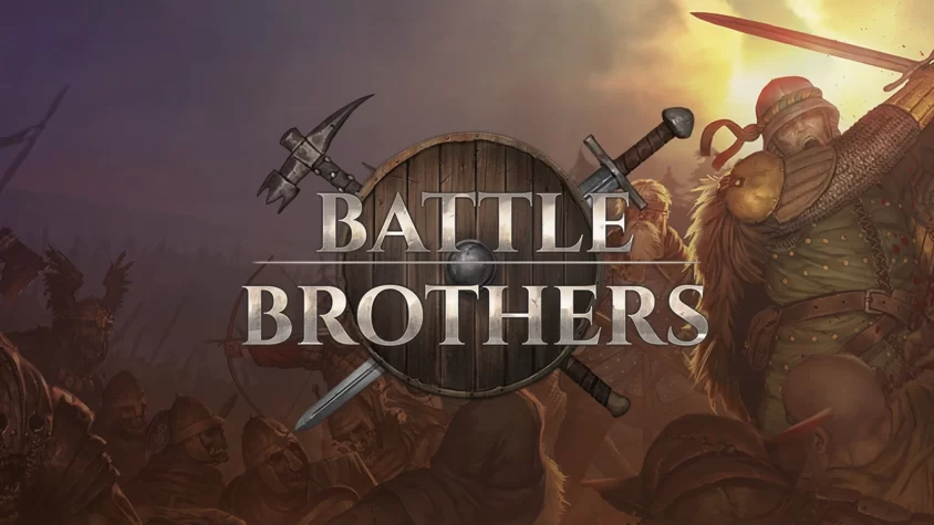 Battle Brothers — борьба за выживание на поле битвы Обложка игры Battle Brothers, где братья в боевых доспехах сражаются на поле битвы