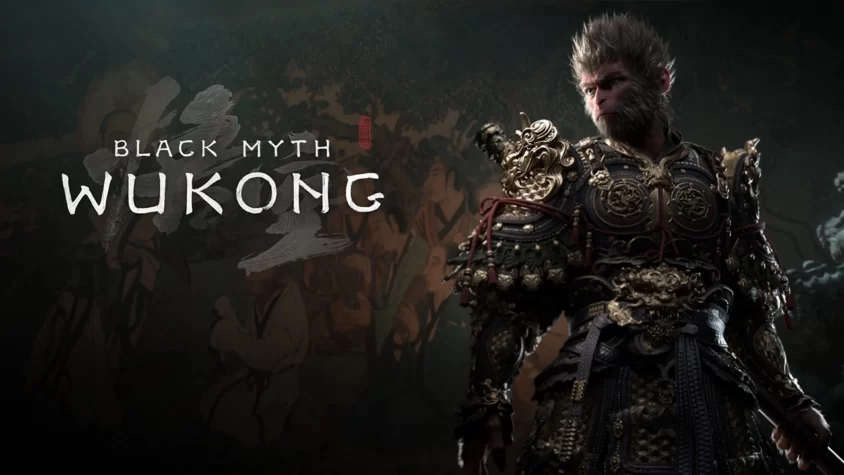Black Myth: Wukong Главный герой игры, облачённый в доспехи, готовый к битве
