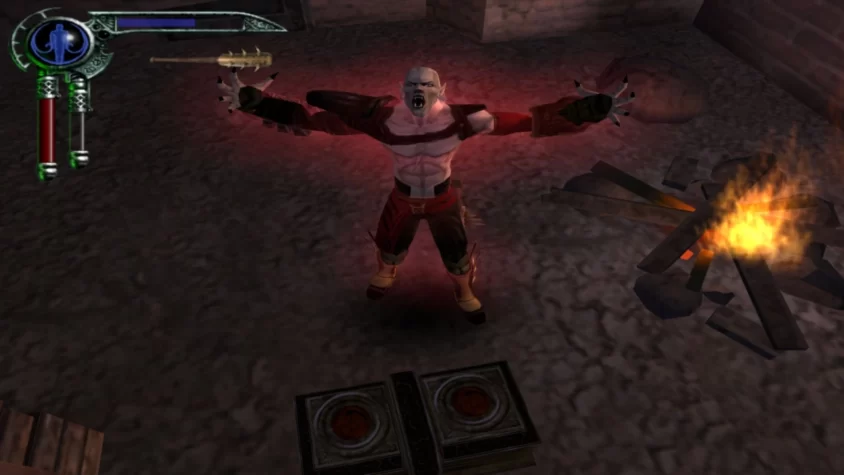 Кейн в процессе выпуска своей магии в Blood Omen 2: Legacy of Kain