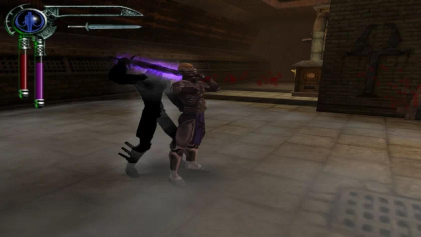 Кейн уничтожает врага в Blood Omen 2: Legacy of Kain