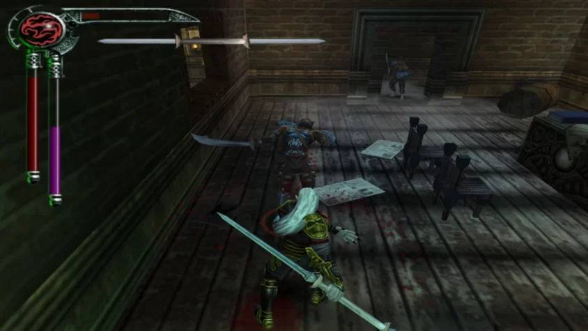 Кейн сражается с врагами в Blood Omen 2: Legacy of Kain
