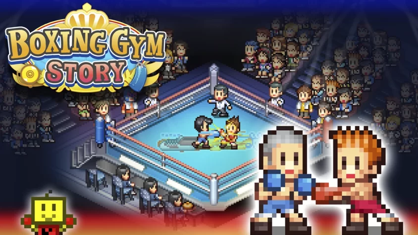Boxing Gym Story — Обложка игры Обложка игры Boxing Gym Story, где изображены персонажи в боксерском ринге