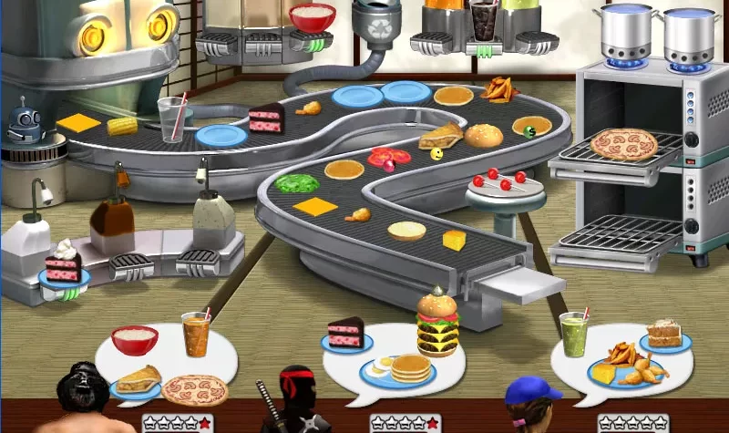 Приготовление еды в Burger Shop 2