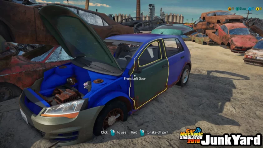Машина на свалке в Car Mechanic Simulator 2018