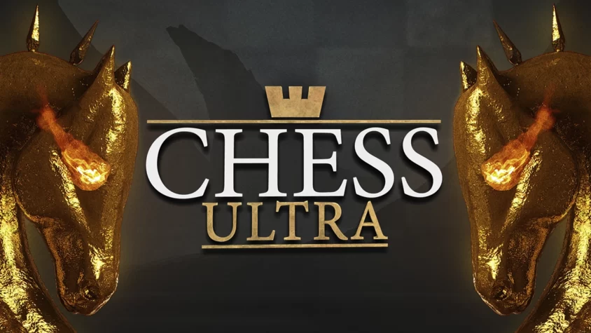 Обложка игры Chess Ultra с огненными шахматными конями