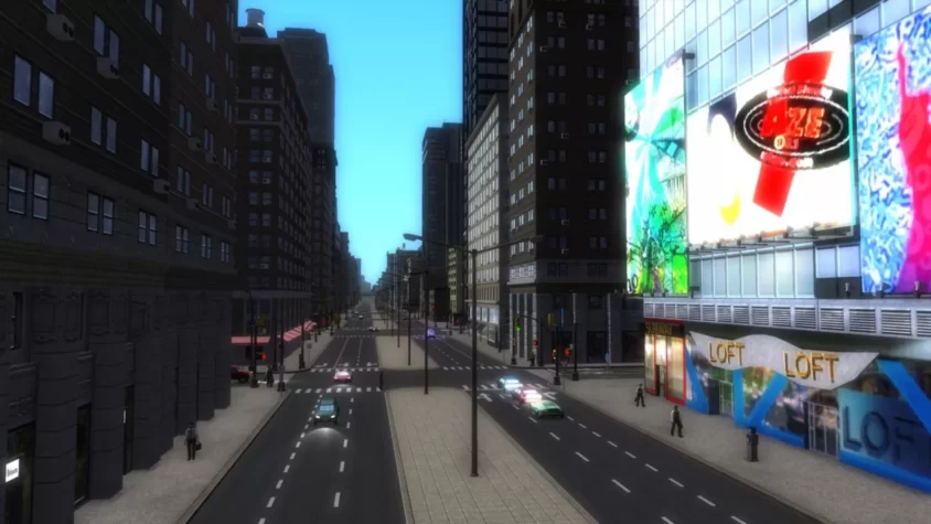 Улица города в игре Cities in Motion 2