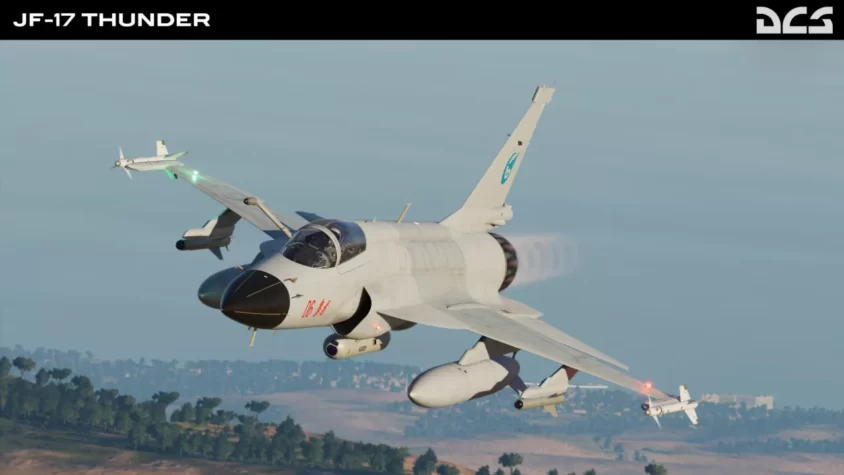 Самолёт JF-17 Thunder в полёте