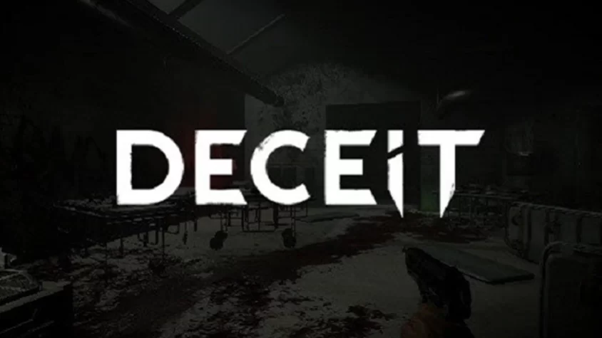 Deceit — игра на доверии и предательстве Обложка игры Deceit, с мрачной атмосферой и темным окружением
