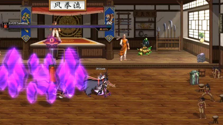 Персонажи тренируются в Dungeon Fighter Online