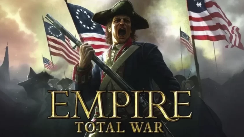 Empire: Total War - обложка игры Обложка игры Empire: Total War с американским солдатом на переднем плане