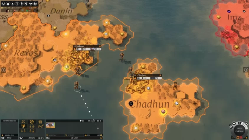 Геймплей Endless Legend, исследование новых земель и управление колониями