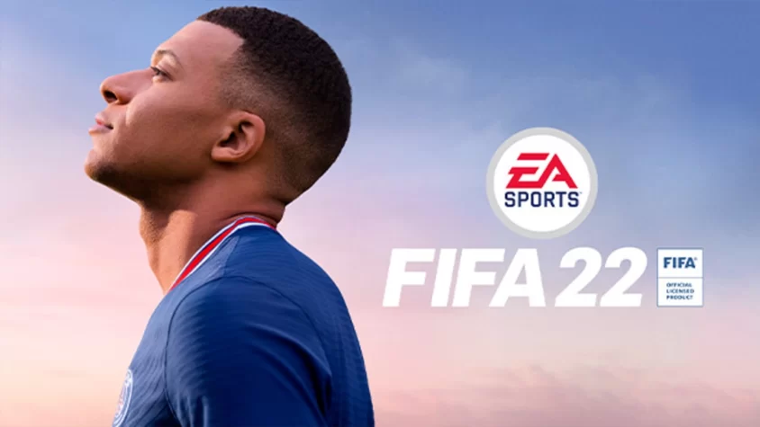 FIFA 22 – захватывающий футбольный симулятор Обложка игры FIFA 22 с изображением Килиана Мбаппе