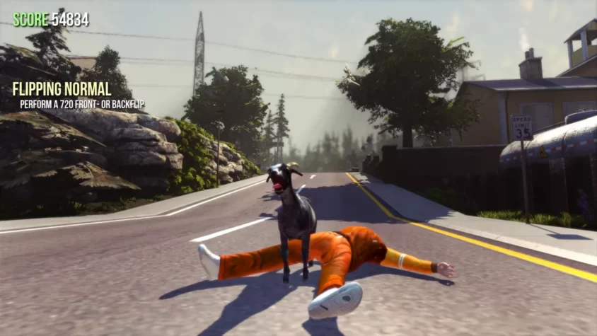 Goat Simulator — когда козы не просто бегают по дорогам, а ещё и делают сальто