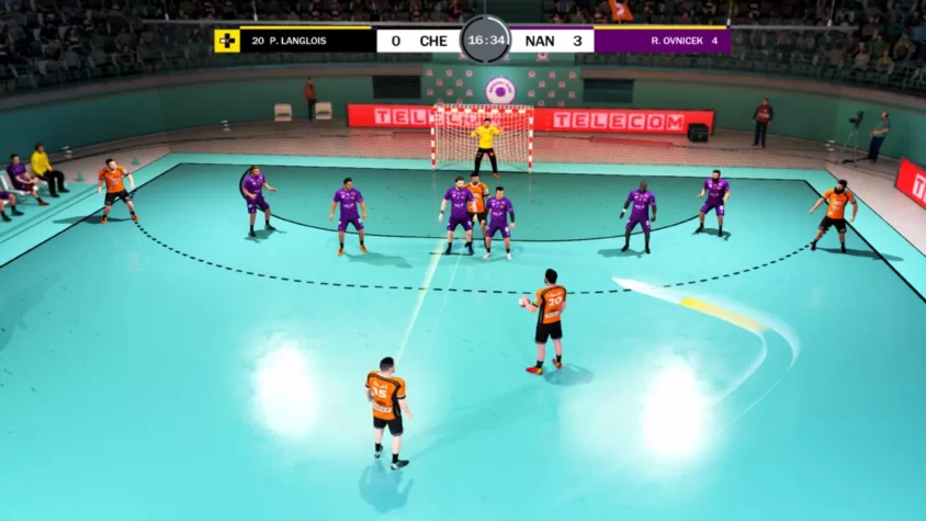 Игровой момент в Handball 21