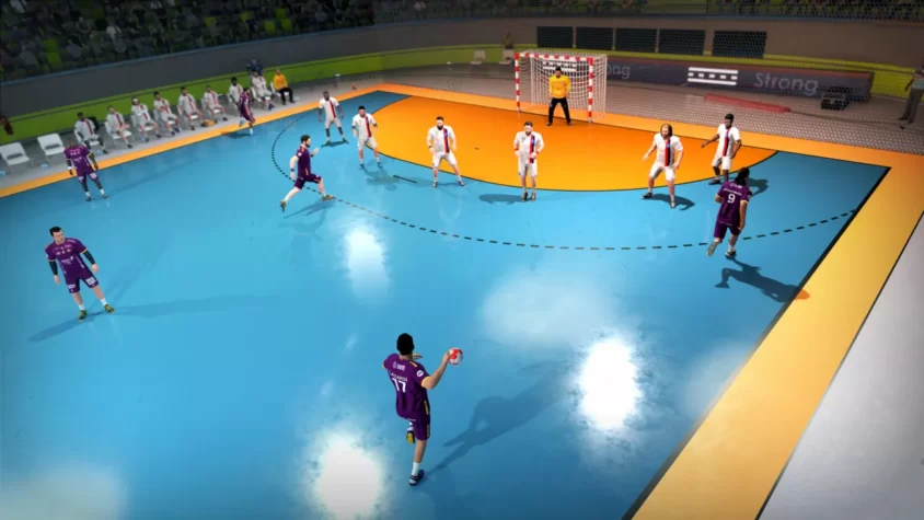 Игровой момент в Handball 21