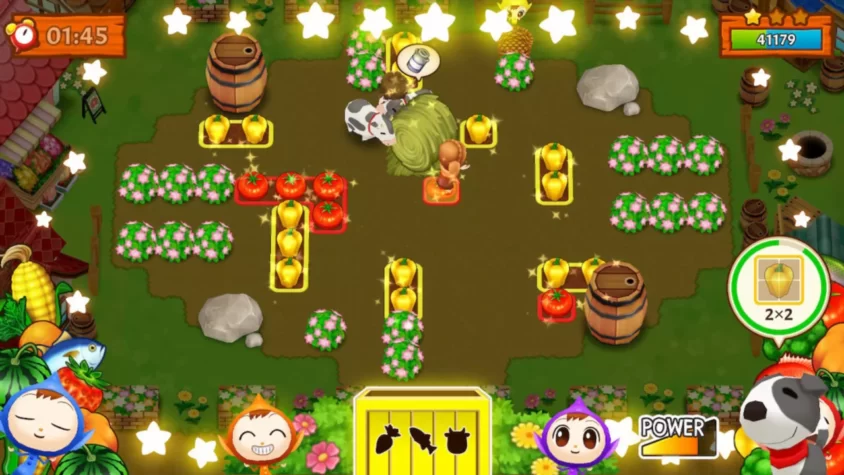 Фермеры из Harvest Moon: Mad Dash сталкиваются с хаосом на поле, с баррелями и звездами