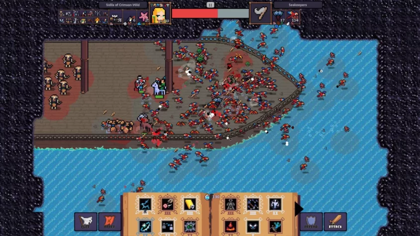Геймплей Hero's Hour: жестокая битва на борту корабля с множеством врагов