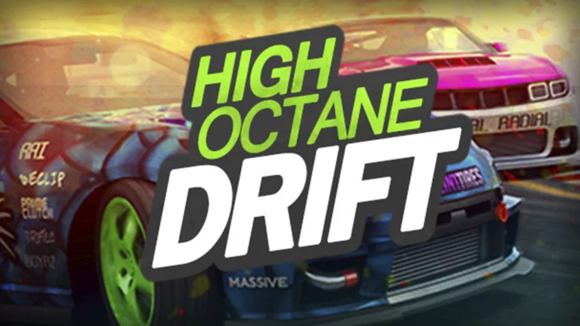 Обложка игры High Octane Drift — если ты любишь запах резины и адреналин, но не умеешь дрифтить, это твое.