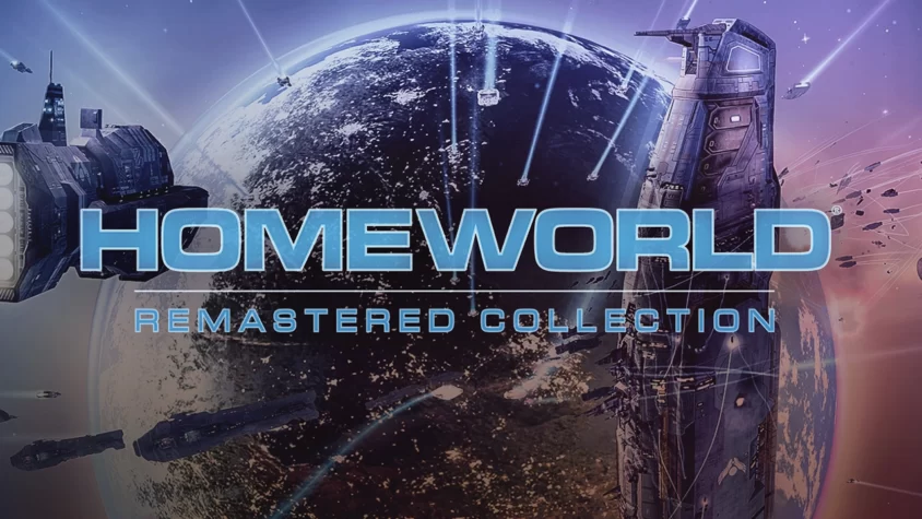 Homeworld Remastered Collection Обложка игры Homeworld Remastered Collection, где корабли сражаются в открытом космосе