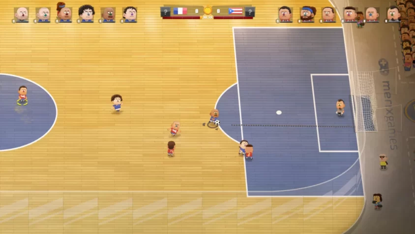 Игровой процесс на площадке в Kopanito All-Stars Soccer