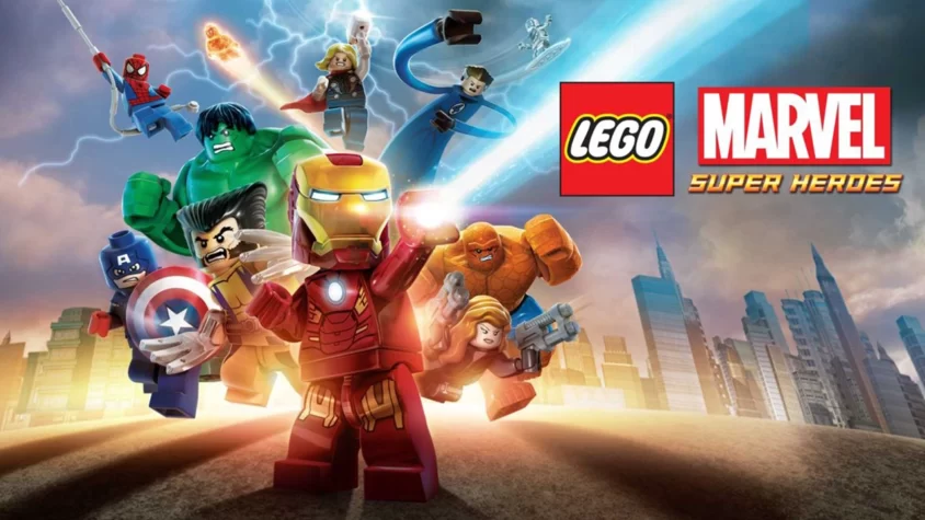 LEGO Marvel Super Heroes — готовьтесь к битвам в мире, где всё сделано из LEGO Обложка LEGO Marvel Super Heroes, где супергерои Marvel, выполненные из LEGO, готовятся спасать мир