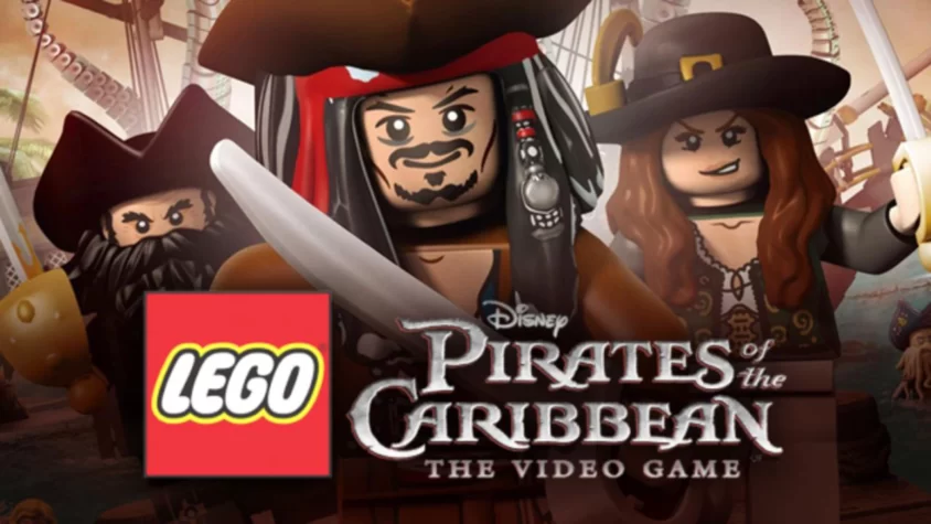 LEGO Пираты Карибского моря: Видео игра — ещё один LEGO-проект с пиратами Обложка игры LEGO Пираты Карибского моря: Видео игра, с Джеком Воробьём и другими персонажами