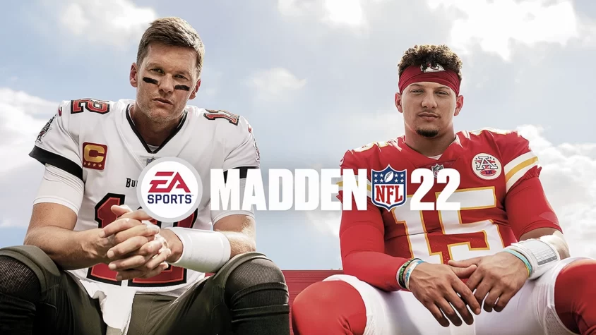 Madden NFL 22 - Обложка игры Том Брэди и Патрик Махоумс на обложке игры Madden NFL 22