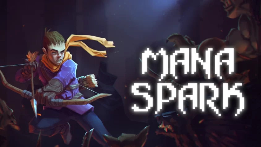 Mana Spark — магия и стрелы Мальчик с луком сражается с монстрами в темных коридорах