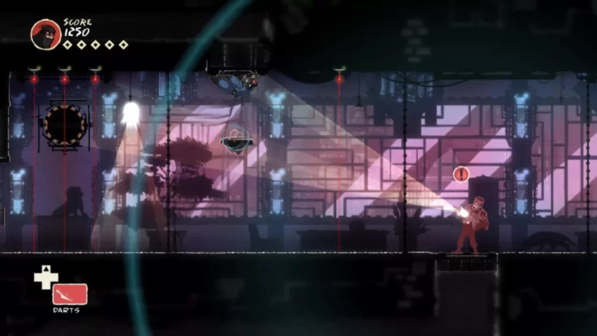 Сцена из игры Mark of the Ninja