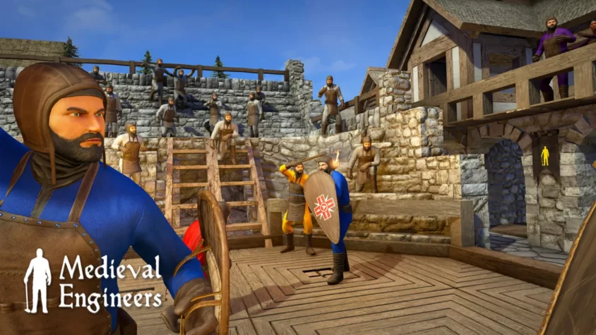 Сражение на арене Medieval Engineers