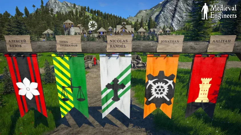 Гербовые флаги в Medieval Engineers